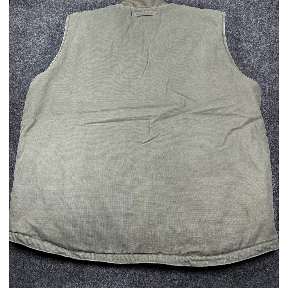 Legendary Whitetails Duck Canvas Quilted Lined Work Vest Green 3XT Tall - Picture 6 of 6